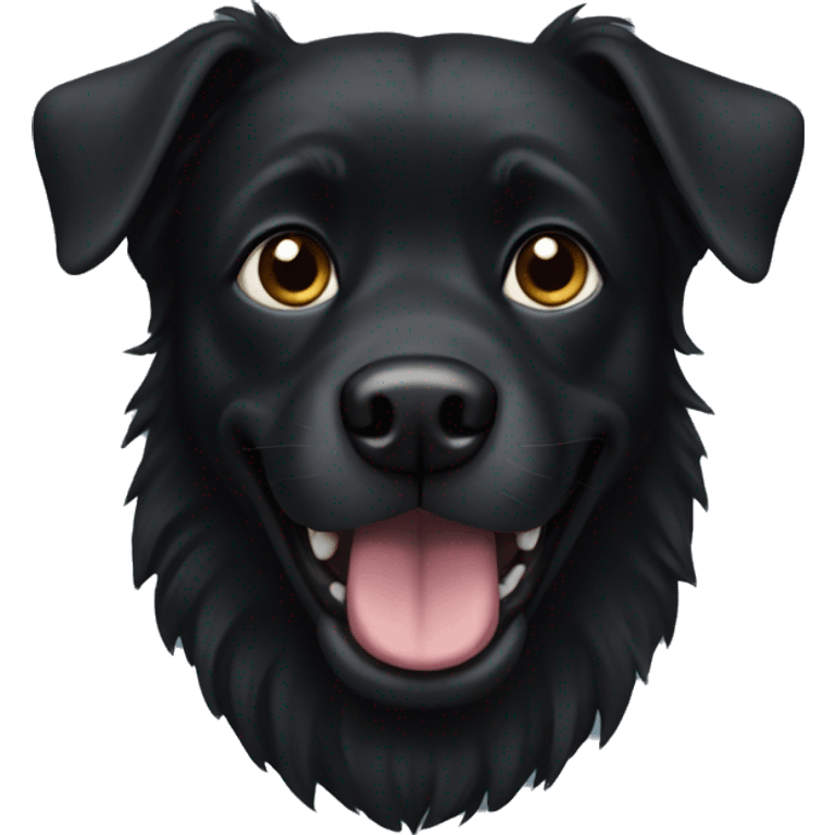 Black dog emoji