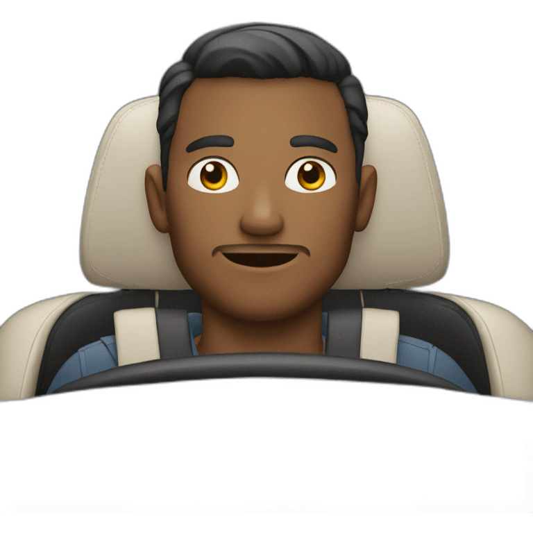 Man in car emoji