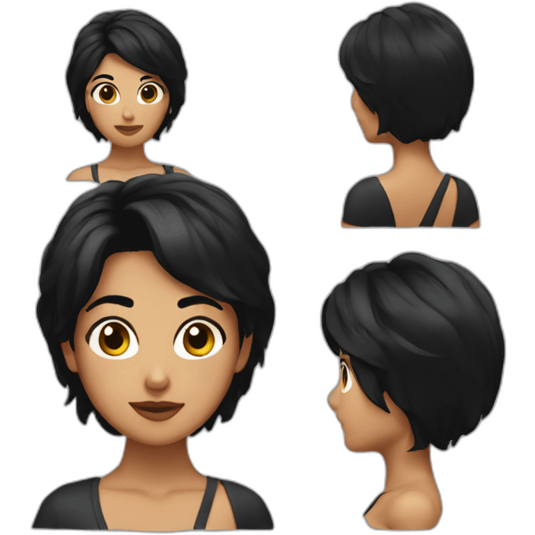 kiran divvela with short black hair emoji