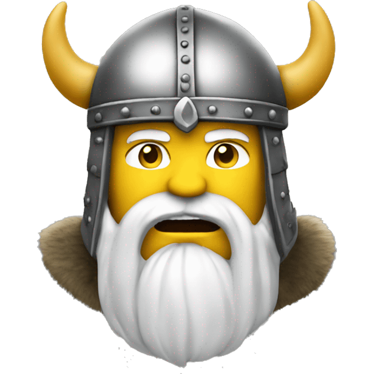 Viking. Helmet. Upper body only emoji