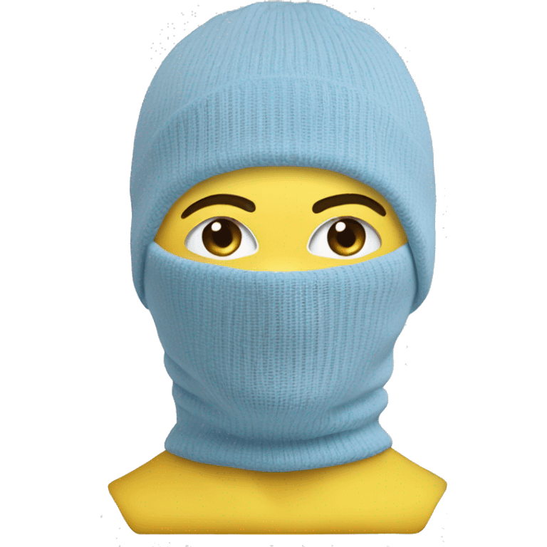 Hat-balaclava-light-blue emoji