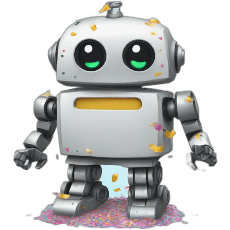 robot confetti emoji