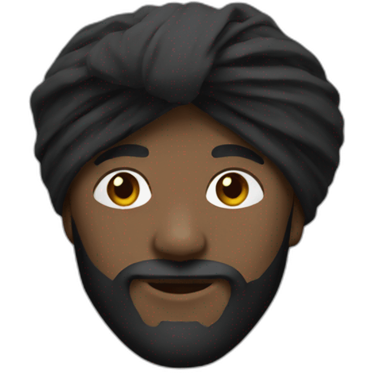 Emoji black turban emoji