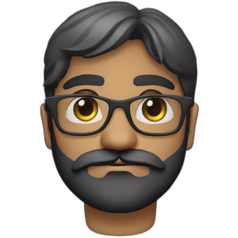 rudra with glasses emoji