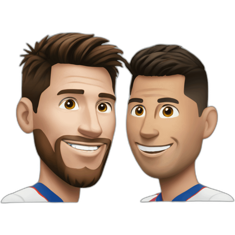 Messi et Ronaldo emoji