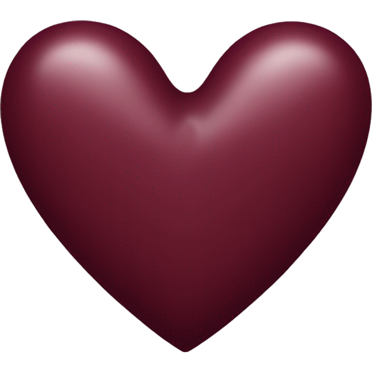 burgundy heart emoji