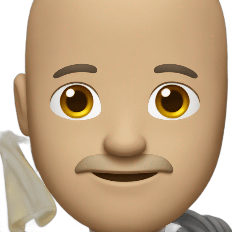 bald man with beard   emoji