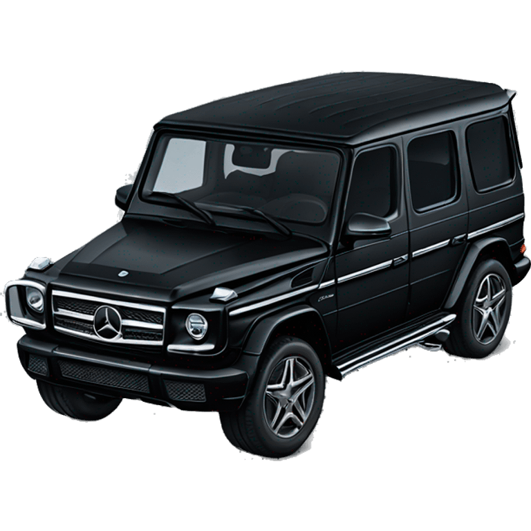 Black Mercedes G wagon  emoji