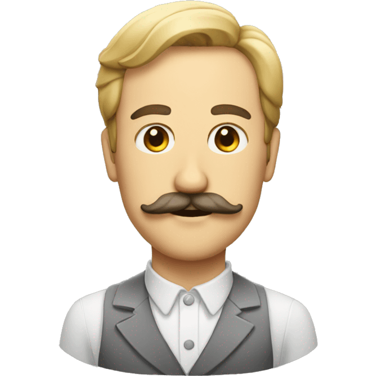 a man with a moustache emoji