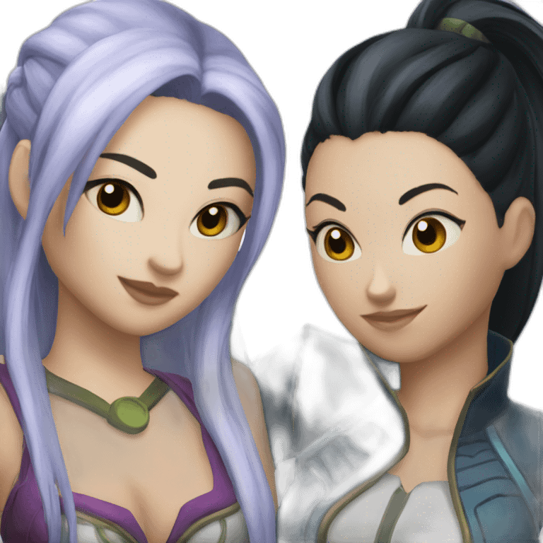 Vayne and Nami hangin together emoji