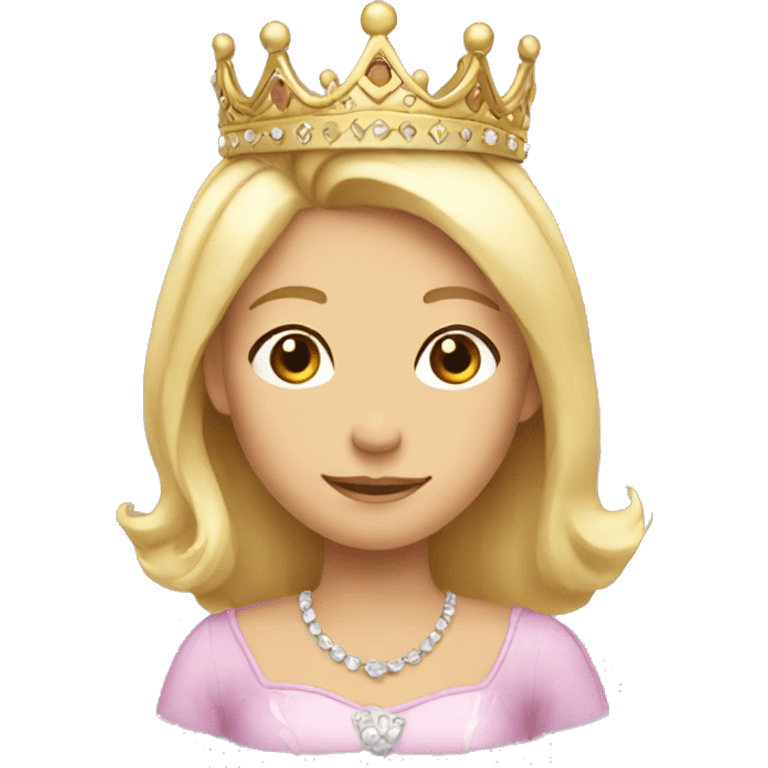 Dainty princess crown emoji