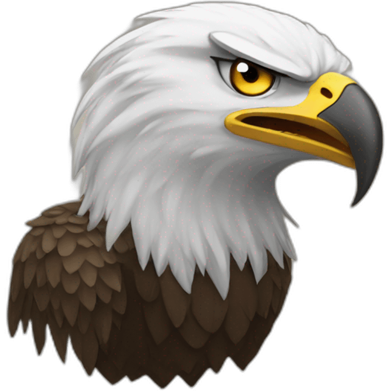 very angry eagle emoji