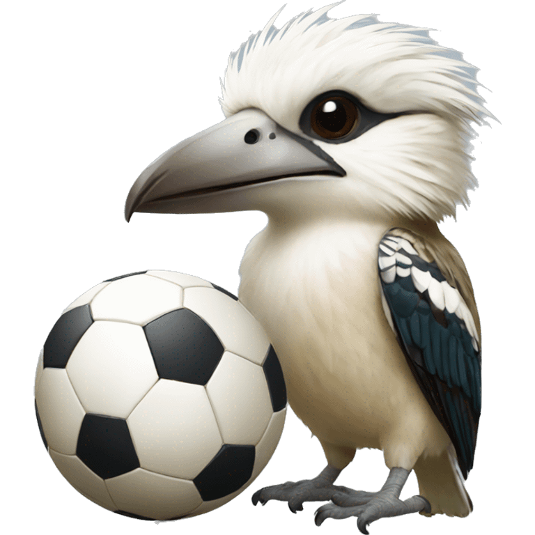 kookaburra and soccer ball emoji