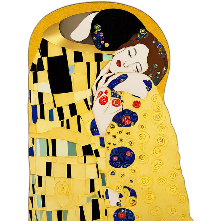 The kiss Gustav klimt emoji