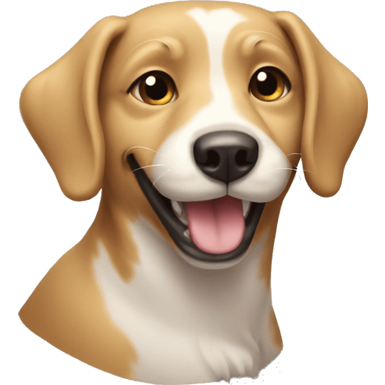 dog smiling emoji