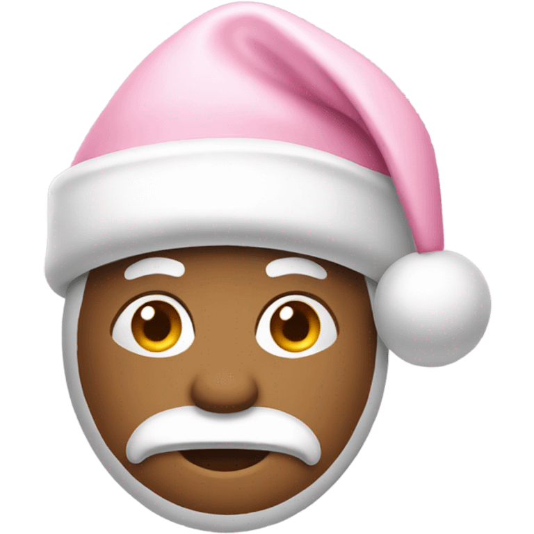 light pink santa hat  emoji