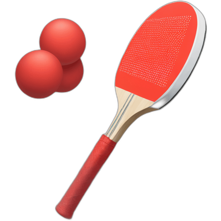 red Table Tennis Paddle emoji