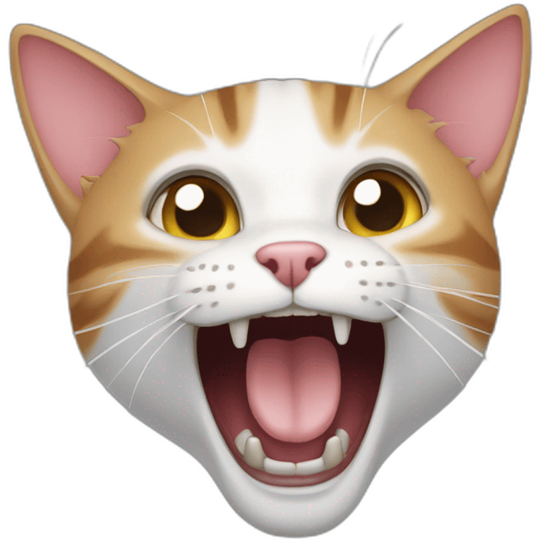 Cat screaming emoji