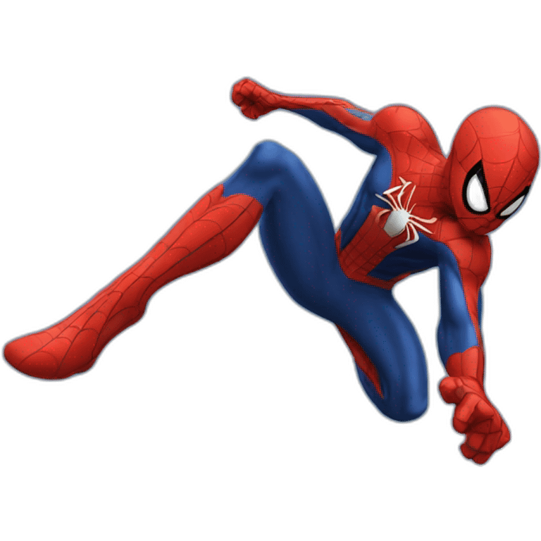 Spiderman landing emoji