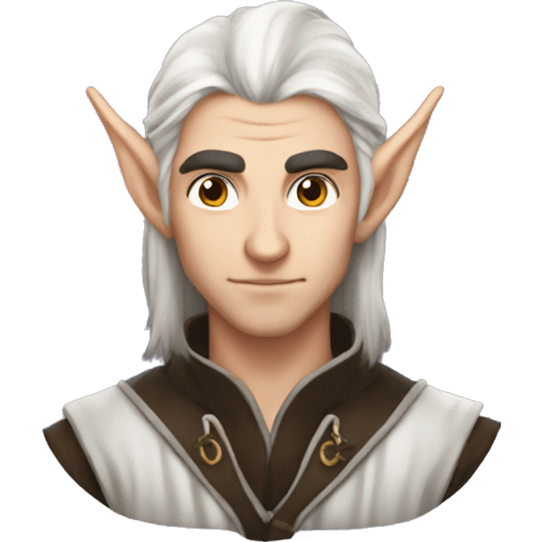 dark hair male elf fantasy emoji