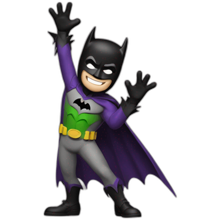 batman with joker high five emoji