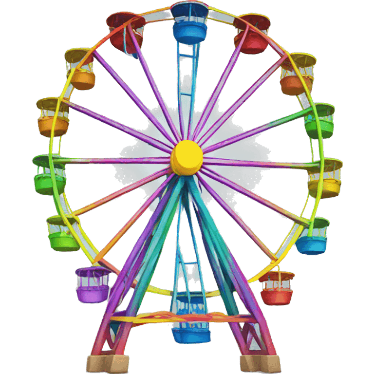 rainbow ferris wheel emoji