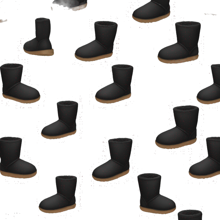 Black Uggs  emoji