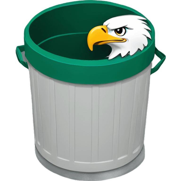 Eagles trash can emoji