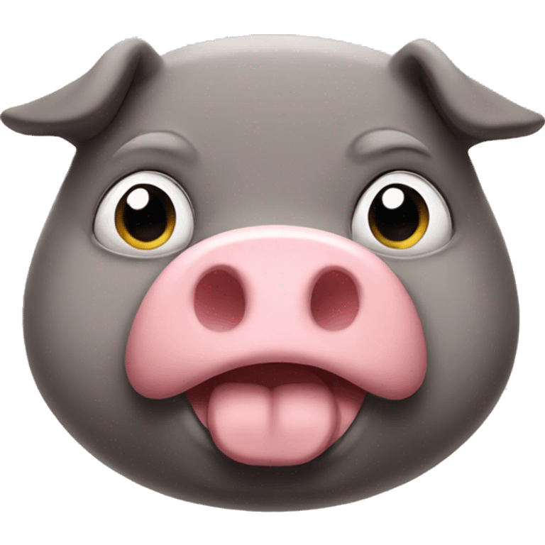 Super super fat pig emoji