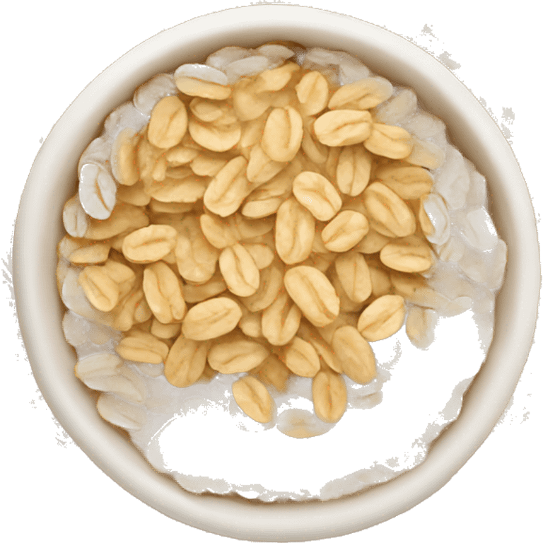 bowl of rolled oats emoji