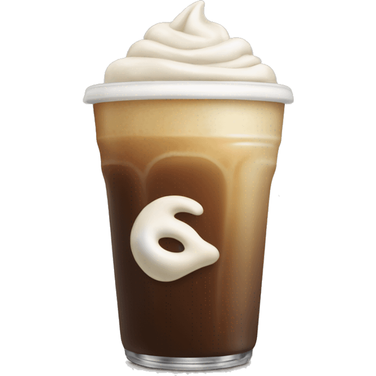 Vanilla iced coffe emoji