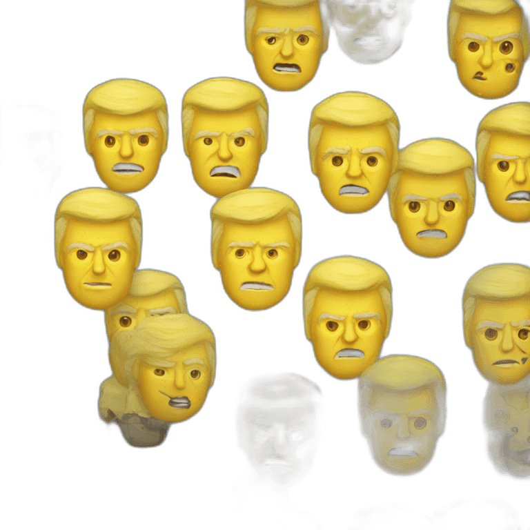 trump with yellow jacket emoji