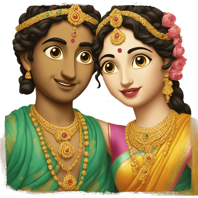 Radha & Krsna emoji