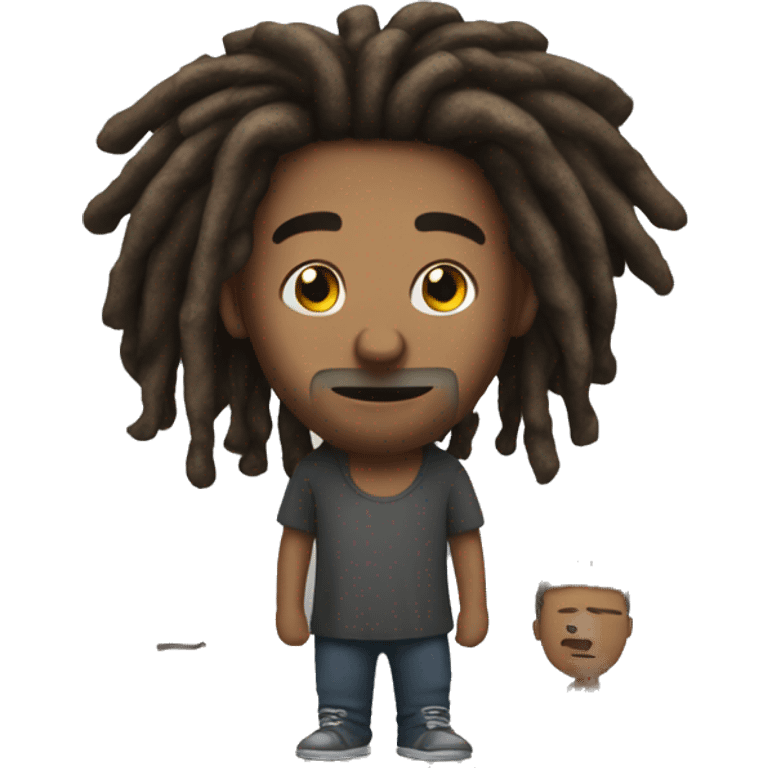 nonchalant guy with dreads emoji