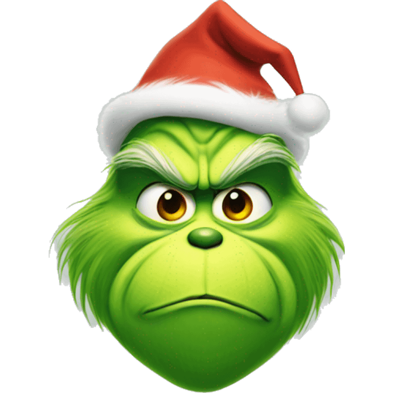 Grinch with tree emoji