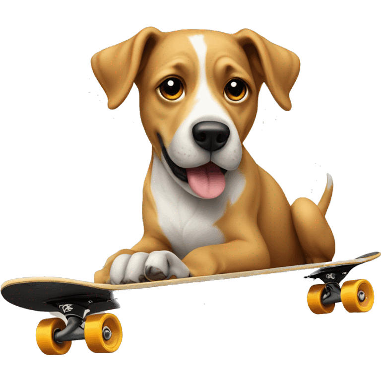 dog on skateboard emoji