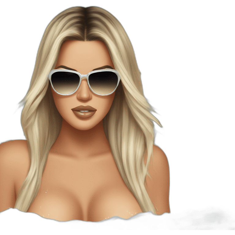 khloe kardashian beach bum emoji