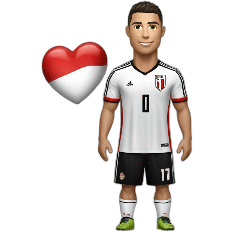 Cristiano Ronaldo con la camiseta de river plate emoji