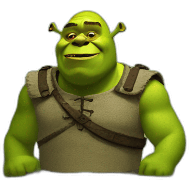 Shrek in swamp emoji