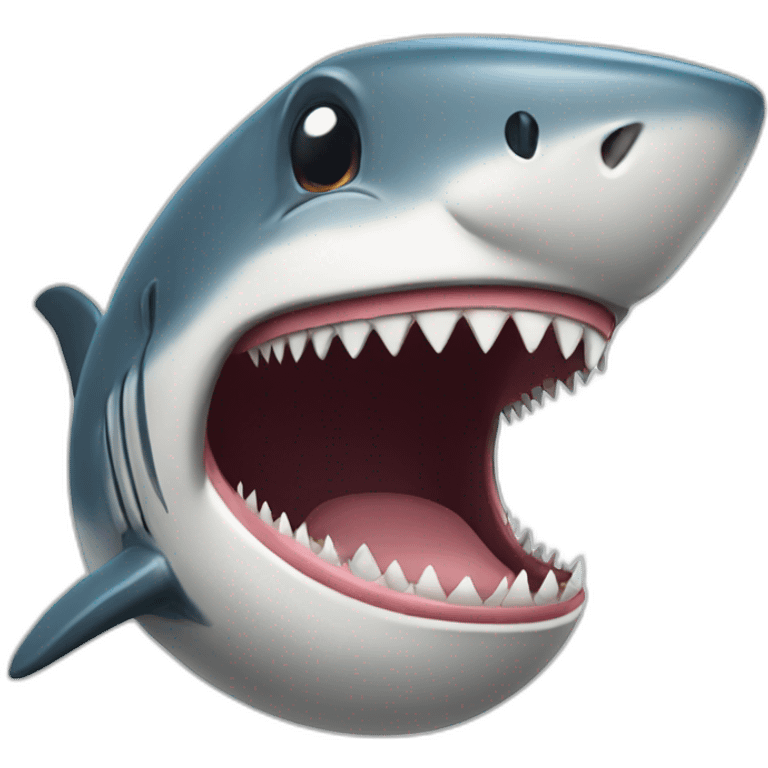 shark laugh emoji