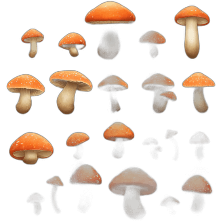 Multiple mushrooms emoji