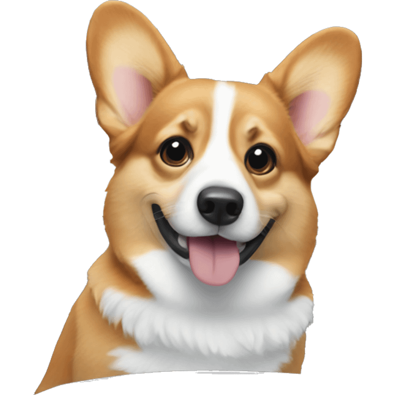 corgi in a blue car emoji