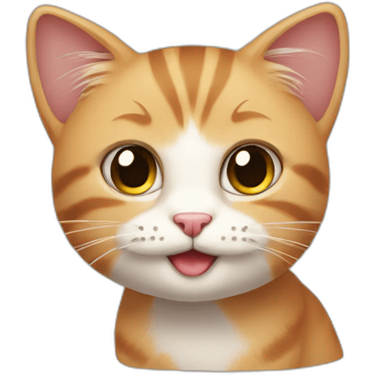 A very very cute cat emoji