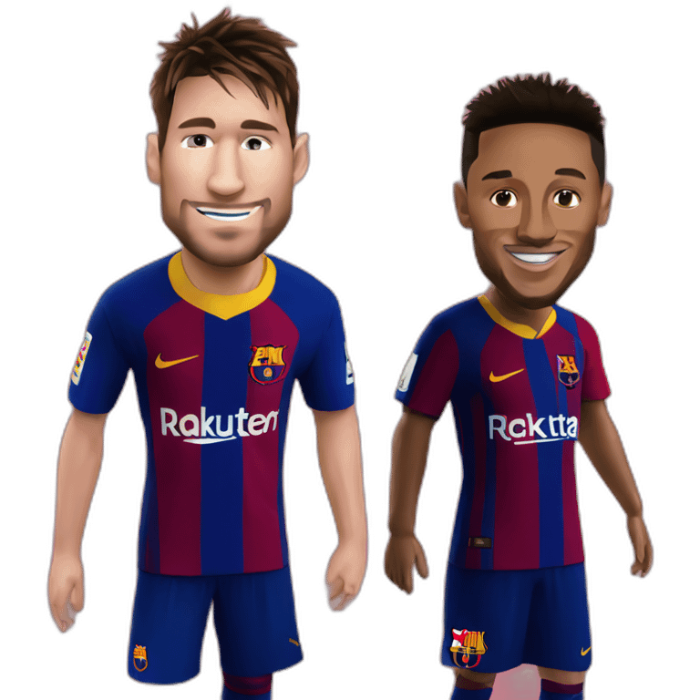 Messi and neymar in Barcelona  emoji