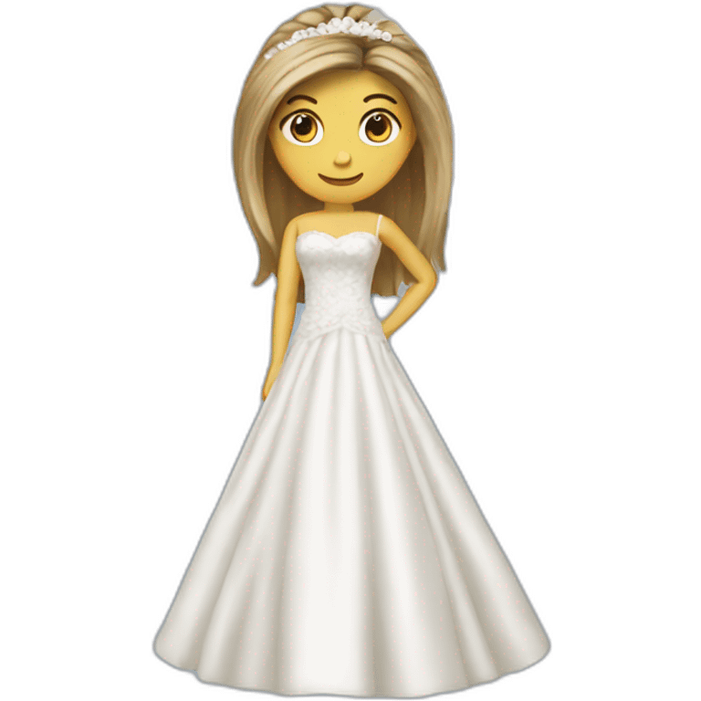 Rachel green with wedding dress emoji