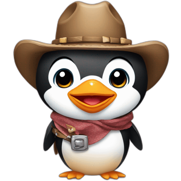 baby cowboy penguin emoji