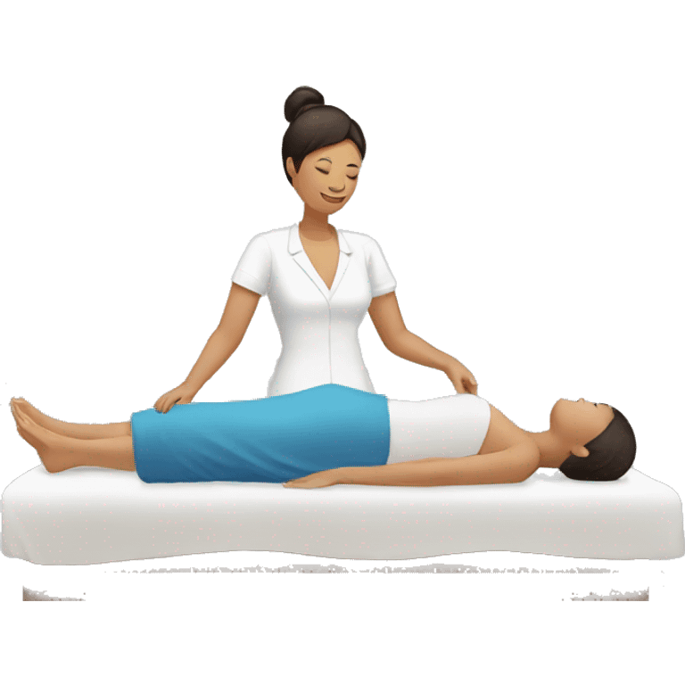 woman having massage emoji