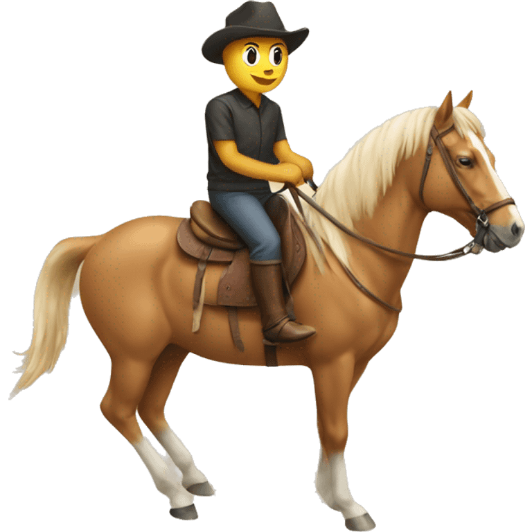 cat riding horse emoji