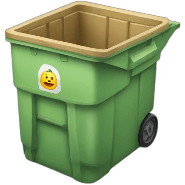 Contenedor basura emoji