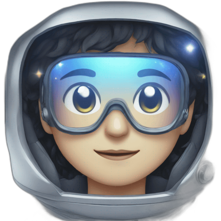 astronaut anime boy glasses emoji